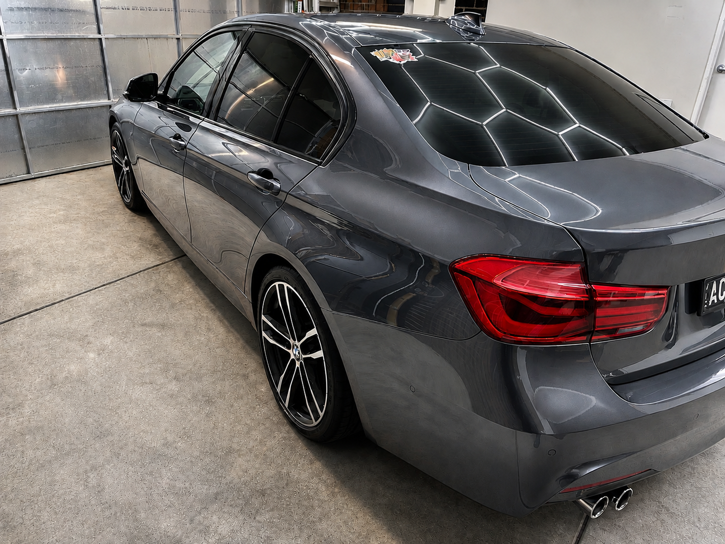 Detailed grey BMW sedan finished by RPS